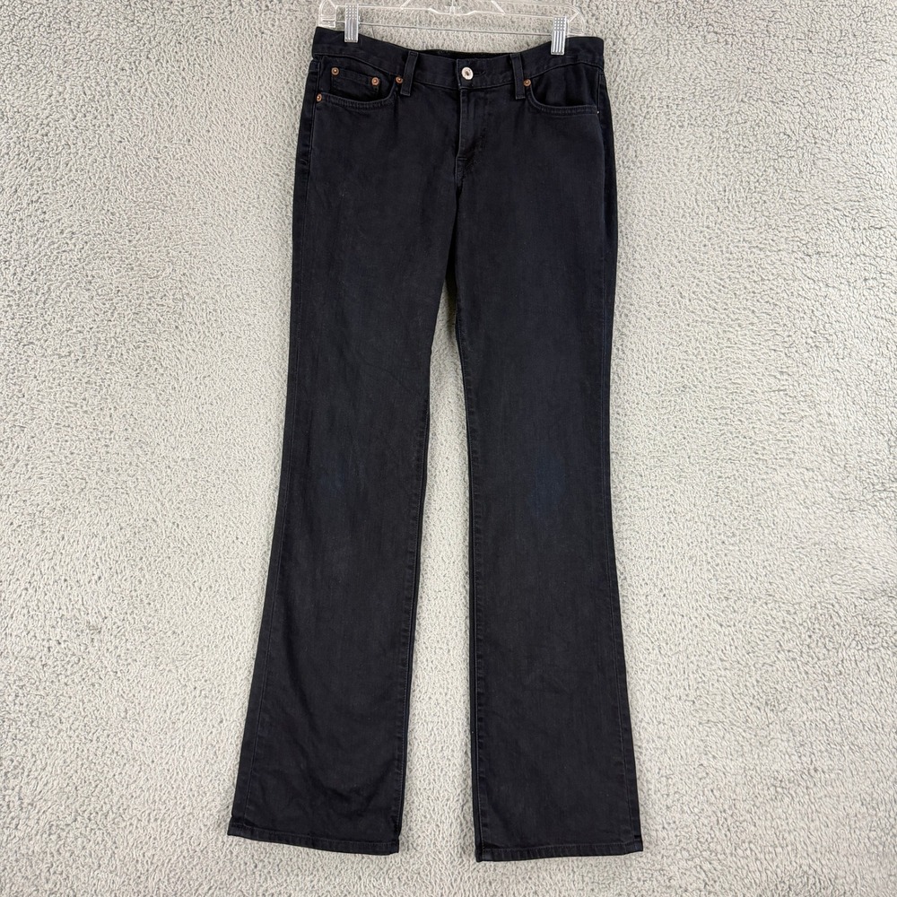 Lucky Brand Classic Rider Jeans Womens 4/27 Black Vintage Bootcut Made in USA